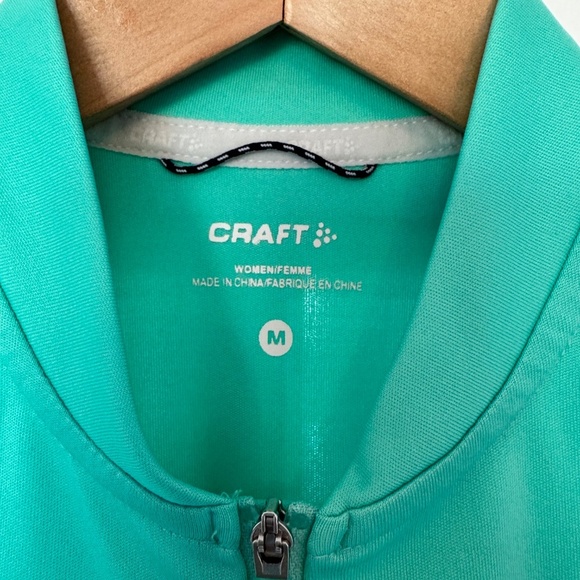 CRAFT WOMEN'S ESSENCE CYCLING JERSEY, GREEN/TEAL, SIZE MEDIUM - Picture 5 of 7